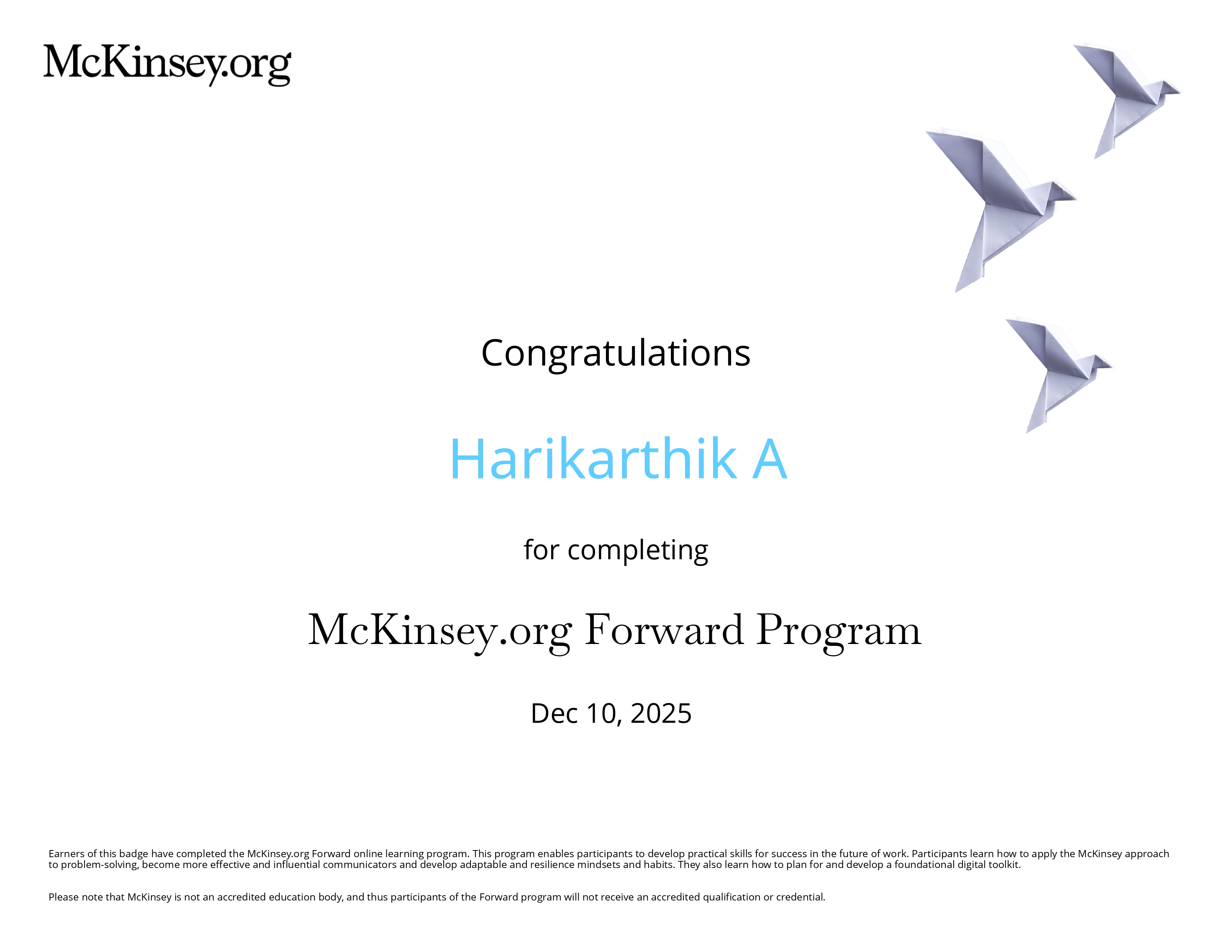 McKinsey Forward